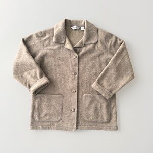 Vintage Y2K Eddie Bauer Chore Coat Fleece Jacket